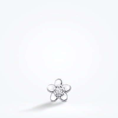 0.01 Karat Pırlanta Çiçek Tragus Piercing - Baroni Diamond