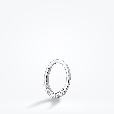 0.04 Karat Pırlanta Taşlı Tragus Piercing - Baroni Diamond (1)