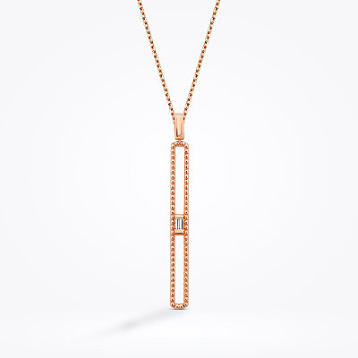 0.04 Karat Pırlanta Taşlı Uzun Kolye - Baroni Diamond (1)