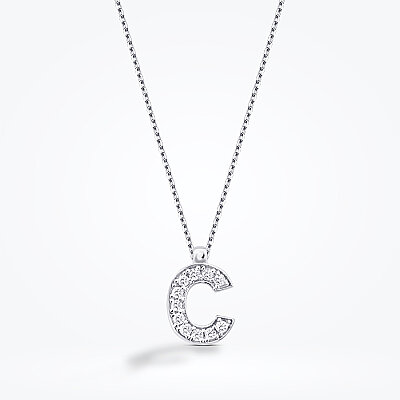 0.06 Karat Pırlanta C Harf Kolye - Baroni Diamond