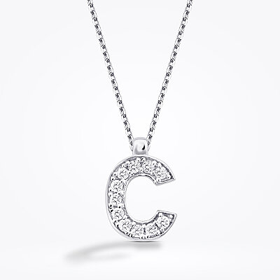 0.06 Karat Pırlanta C Harf Kolye - Baroni Diamond (1)