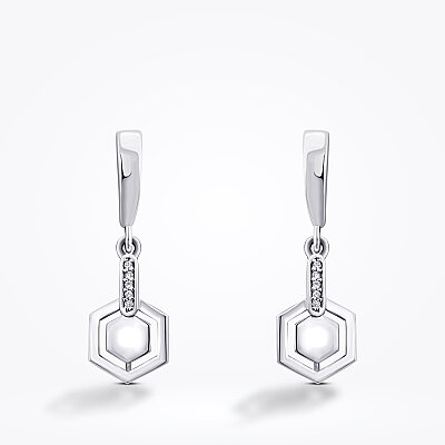 0.06 Karat Pırlanta Trend Küpe - Baroni Diamond (1)