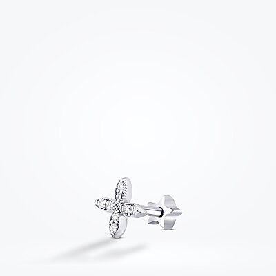 0.07 Karat Pırlanta Çiçek Tragus Piercing - Baroni Diamond (1)