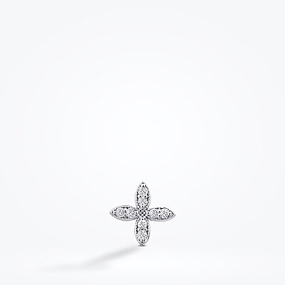 0.07 Karat Pırlanta Çiçek Tragus Piercing - Baroni Diamond