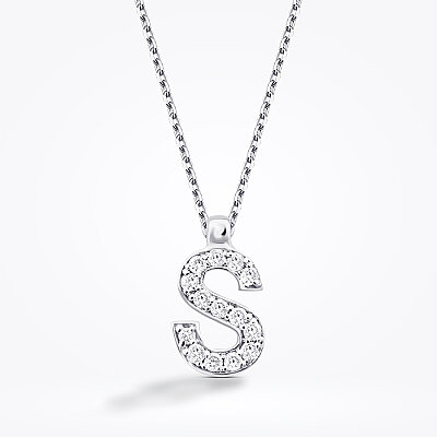 0.08 Karat Pırlanta S Harf Kolye - Baroni Diamond (1)