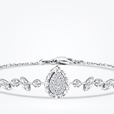 0.09 Karat Pırlanta Damla Bileklik - Baroni Diamond (1)