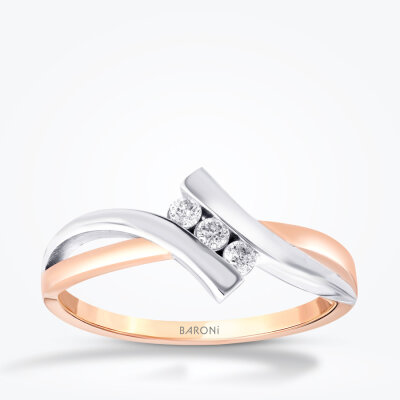 0.09 Karat Pırlanta Trend Yüzük - Baroni Diamond
