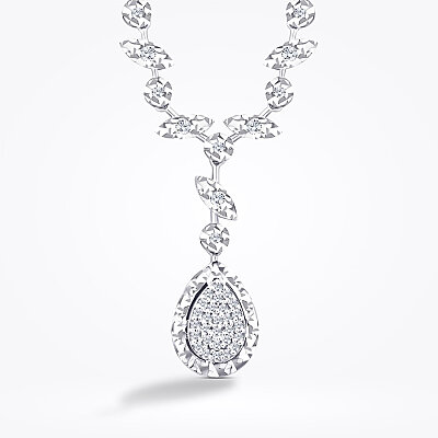 0.10 Karat Pırlanta Damla Gerdanlık - Baroni Diamond (1)