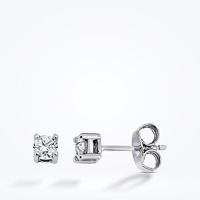 0.10 Karat Pırlanta Tektaş Küpe - Baroni Diamond