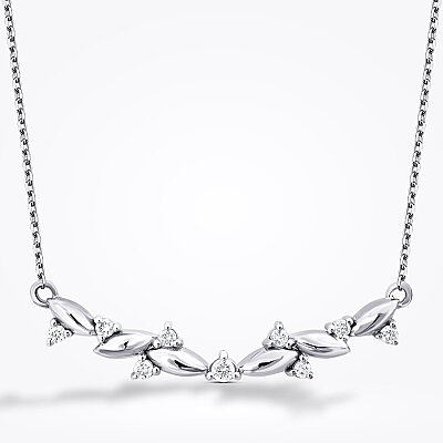 0.10 Karat Pırlanta Yuvarlak Taşlı Kolye - Baroni Diamond (1)