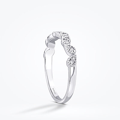 0.11 Karat Pırlanta Yuvarlak Taşlı Trend Yüzük - Baroni Diamond (1)