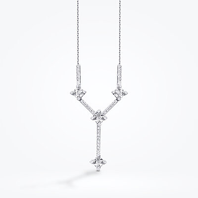 0.12 Karat Pırlanta Sarkan Gerdanlık - Baroni Diamond