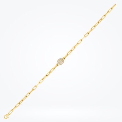 0.12 Karat Pırlanta Yuvarlak Taşlı Bileklik - Baroni Diamond