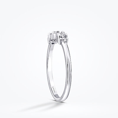 0.16 Karat Pırlanta Asimetrik Trend Yüzük - Baroni Diamond (1)