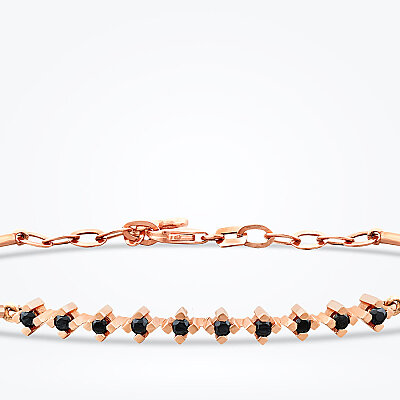0.17 Karat Siyah Taşlı Kelepçe - Baroni Diamond (1)
