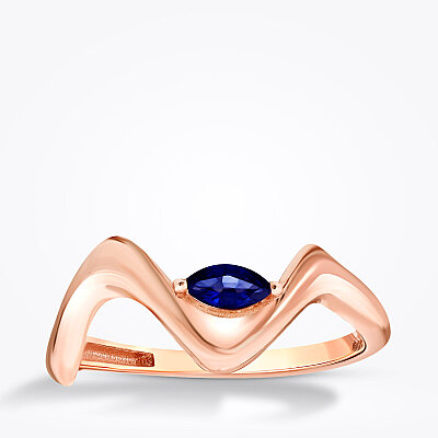 0.18 Karat Safir Tasarım Yüzük - Baroni Diamond