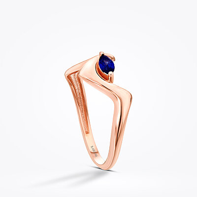 0.18 Karat Safir Tasarım Yüzük - Baroni Diamond (1)