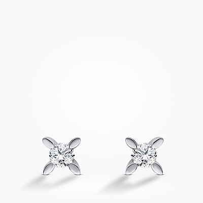 0.20 Karat Pırlanta Tektaş Küpe - Baroni Diamond (1)