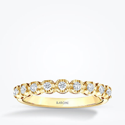 0.20 karat Pırlanta Yarımtur Yüzük - Baroni Diamond