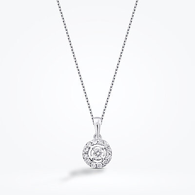 0.20 Karat Pırlanta Yuvarlak Trend Kolye - Baroni Diamond