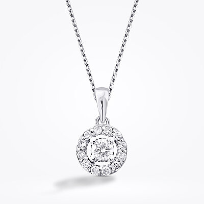 0.20 Karat Pırlanta Yuvarlak Trend Kolye - Baroni Diamond (1)