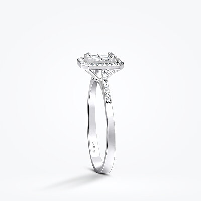 0.21 Karat Pırlanta Baget Yüzük - Baroni Diamond (1)