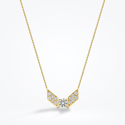 0.21 Karat Pırlanta Geometrik Trend Kolye - Baroni Diamond