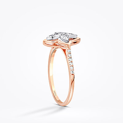 0.22 Karat Pırlanta Çiçek Yüzük - Baroni Diamond (1)