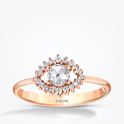 0.24 Karat Pırlanta Elmas Taşlı Trend Yüzük - Baroni Diamond