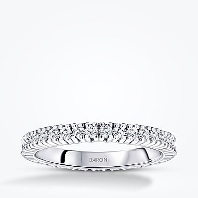 0.25 Karat Pırlanta Yarımtur Yüzük - Baroni Diamond