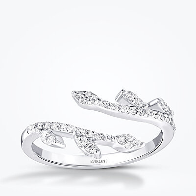 0.26 Karat Pırlanta Damla Desenli Yüzük - Baroni Diamond