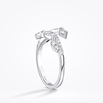 0.26 Karat Pırlanta Damla Desenli Yüzük - Baroni Diamond (1)