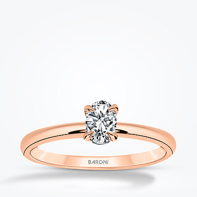 0.30 Karat Pırlanta Oval Tektaş Yüzük - Baroni Diamond