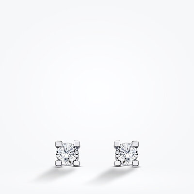 0.30 Karat Pırlanta Tektaş Küpe - Baroni Diamond (1)