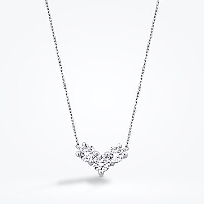 0.31 Karat Pırlanta Yuvarlak Taşlı Kolye - Baroni Diamond