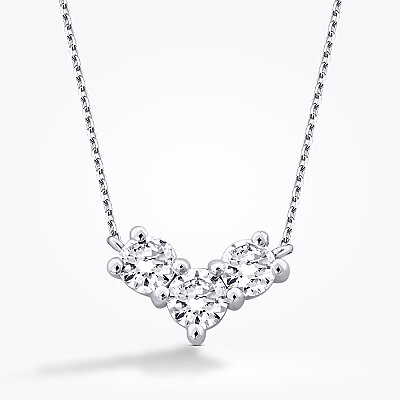 0.31 Karat Pırlanta Yuvarlak Taşlı Kolye - Baroni Diamond (1)