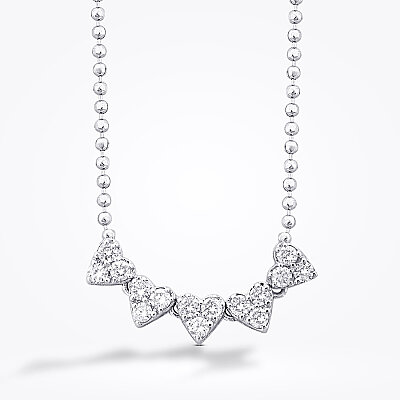 0.32 Karat Pırlanta Kalp Kolye - Baroni Diamond (1)