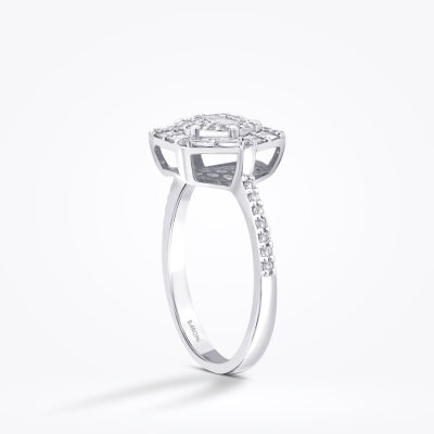 0.34 Karat Pırlanta Baget Yüzük - Baroni Diamond (1)