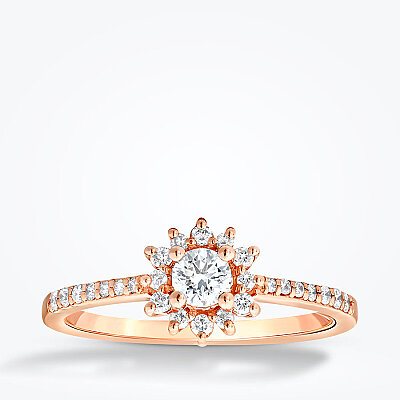 0.34 Karat Pırlanta Lotus Yüzük - Baroni Diamond