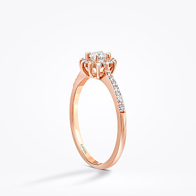 0.34 Karat Pırlanta Lotus Yüzük - Baroni Diamond (1)