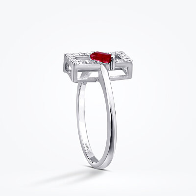0.34 Karat Pırlanta Yakut Yüzük - Baroni Diamond (1)