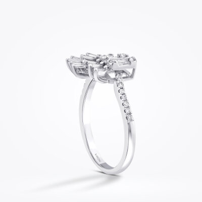 0.36 Karat Pırlanta Baget Yüzük - Baroni Diamond (1)