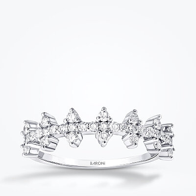 0.38 Karat Pırlanta Taşlı Trend Yüzük - Baroni Diamond