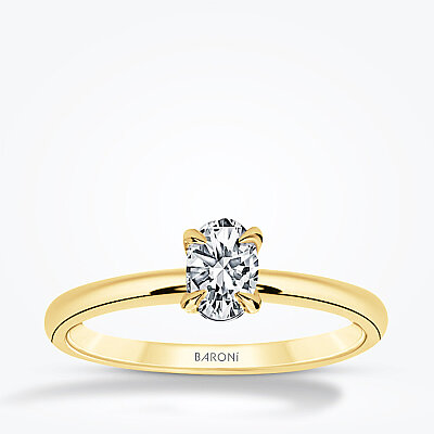 0.40 Karat Pırlanta Oval Tektaş Yüzük - Baroni Diamond