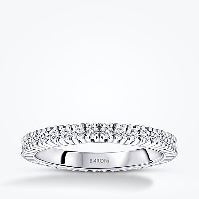 0.40 Karat Pırlanta Yarımtur Yüzük - Baroni Diamond