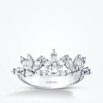 0.41 Karat Pırlanta Baget Yüzük - Baroni Diamond