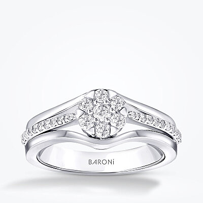 0.43 Karat Pırlanta Yuvarlak Taşlı Yüzük - Baroni Diamond