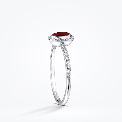 0.44 Karat Pırlanta Yakut Yüzük - Baroni Diamond (1)
