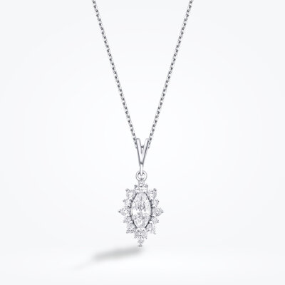 0.46 Karat Pırlanta Markiz Kolye - Baroni Diamond