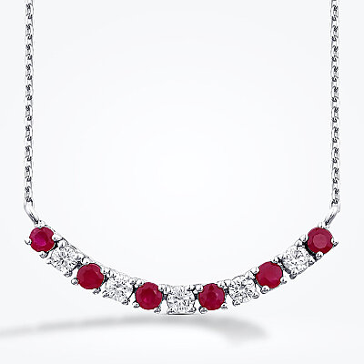 0.49 Karat Pırlanta Yakut Kolye - Baroni Diamond (1)